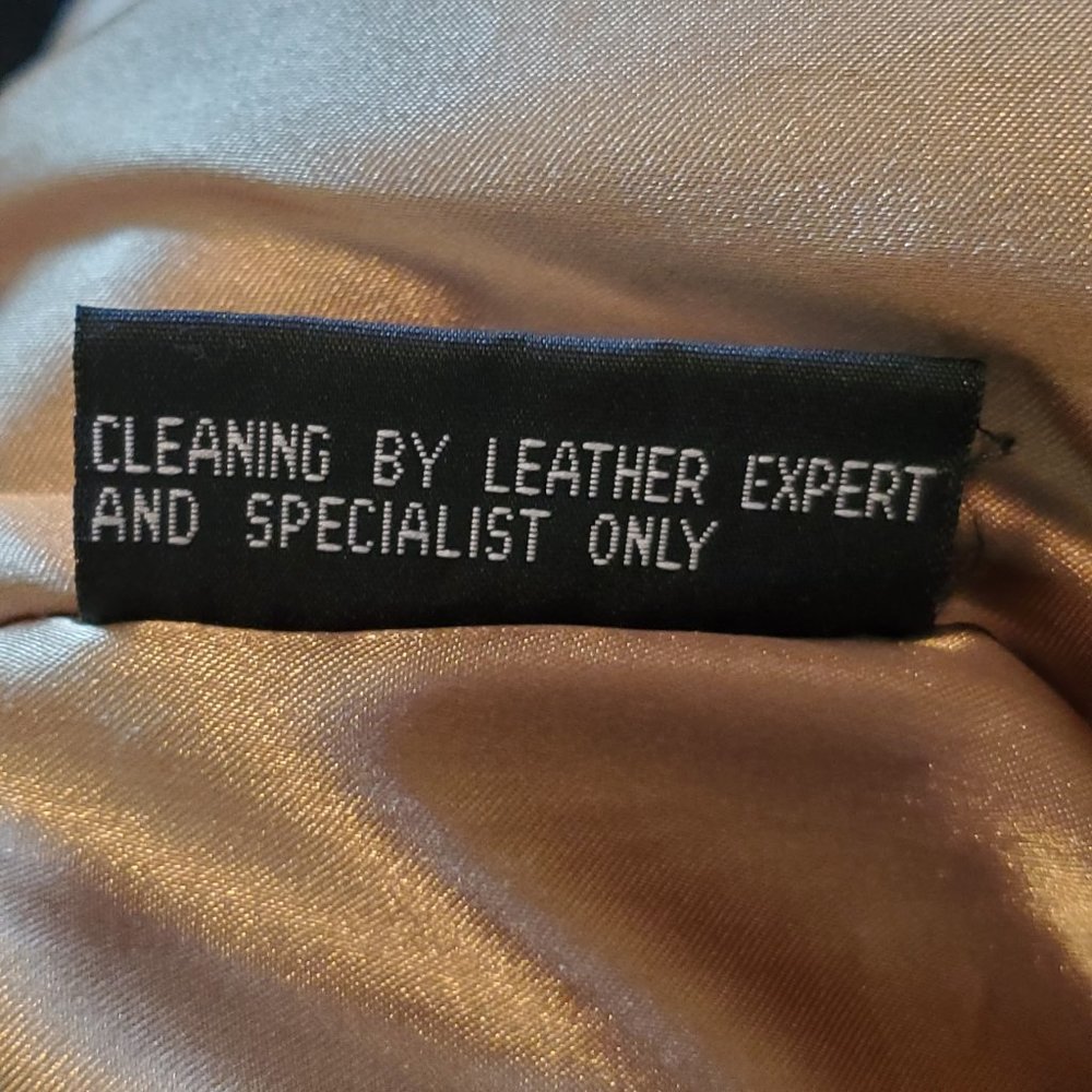 Kasper Black Calf Skin Leather Coat M - Picture 7 of 10